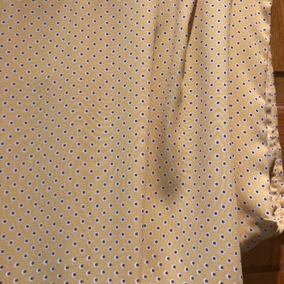 Modcloth Yellow Polka Dot Short Sleeve Dress Size Small - Picture 7 of 7